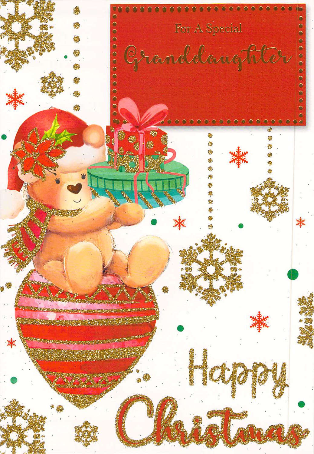 Granddaughter - Christmas - Bauble - Greeting Card