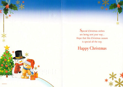 Husband - Christmas - Snowman - Greeting Card