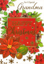 Load image into Gallery viewer, Grandma - Christmas - Flowers - Greeting Card
