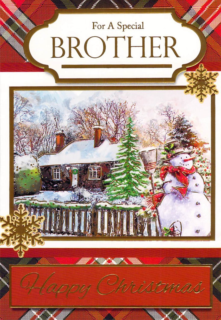 Brother - Christmas - Snow House - Greeting Card