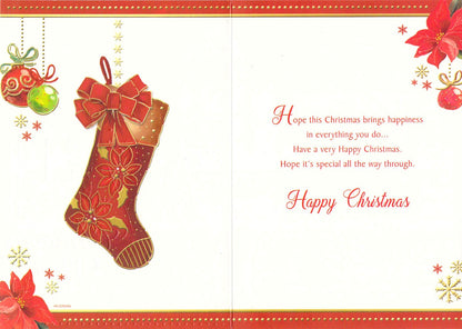 Godmother - Christmas - Stocking - Greeting Card