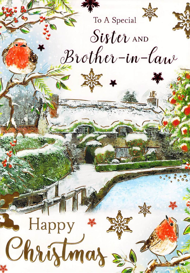Sister And Brother In Law - Christmas - Greeting Card