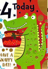Load image into Gallery viewer, 4th Birthday - Age 4 - Dino - Greeting Card - Multi Buy Discount
