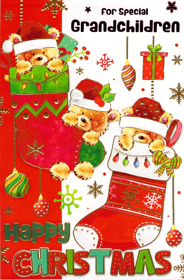 Grandchildren - Christmas - Greeting Card