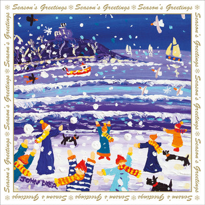 Christmas Greeting Card - Snow ball - John Dyer